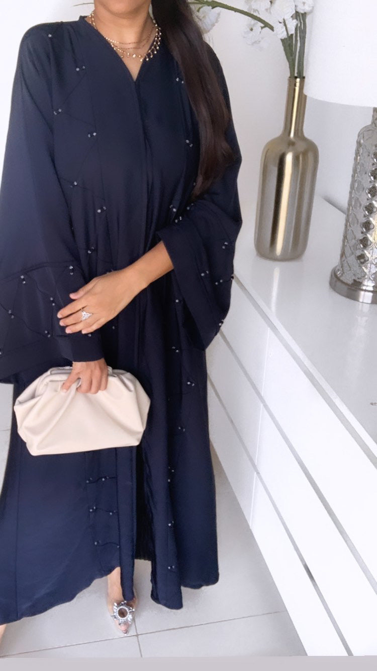 Abaya nejma bleu Dubai